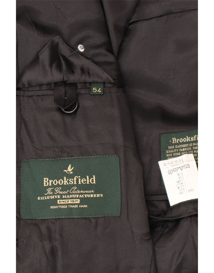 Brooksfield Herren 3-Knopf-Blazerjacke IT 54 2XL Marineblaue Wolle