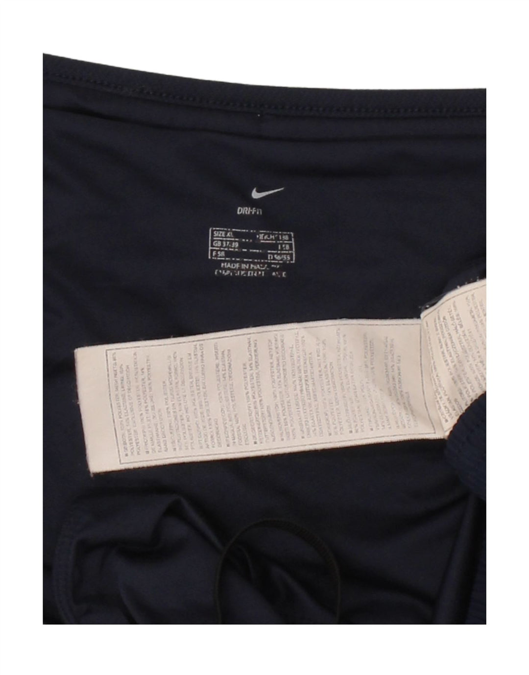 NIKE Mens Dri Fit Sport Shorts XL  Navy Blue Polyester Vintage Nike and Second-Hand Nike from Messina Hembry 