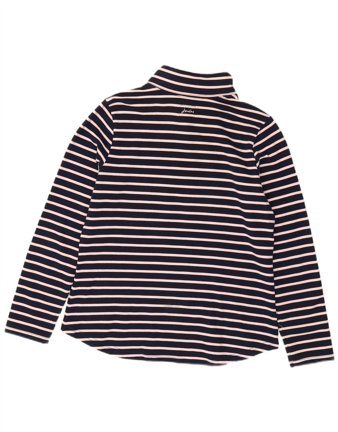 JOULES Damen-Sweatshirt mit Reißverschluss am Hals, Gr. 40, Größe L, Marineblau gestreift