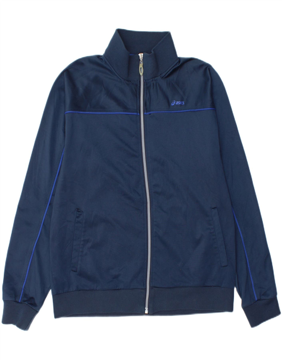 Asics Herren Trainingsanzug Top Jacke XL Marineblau Polyester