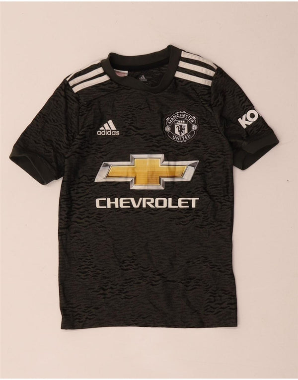ADIDAS Manchester United Grafik-T-Shirt für Jungen, 7–8 Jahre, Schwarz