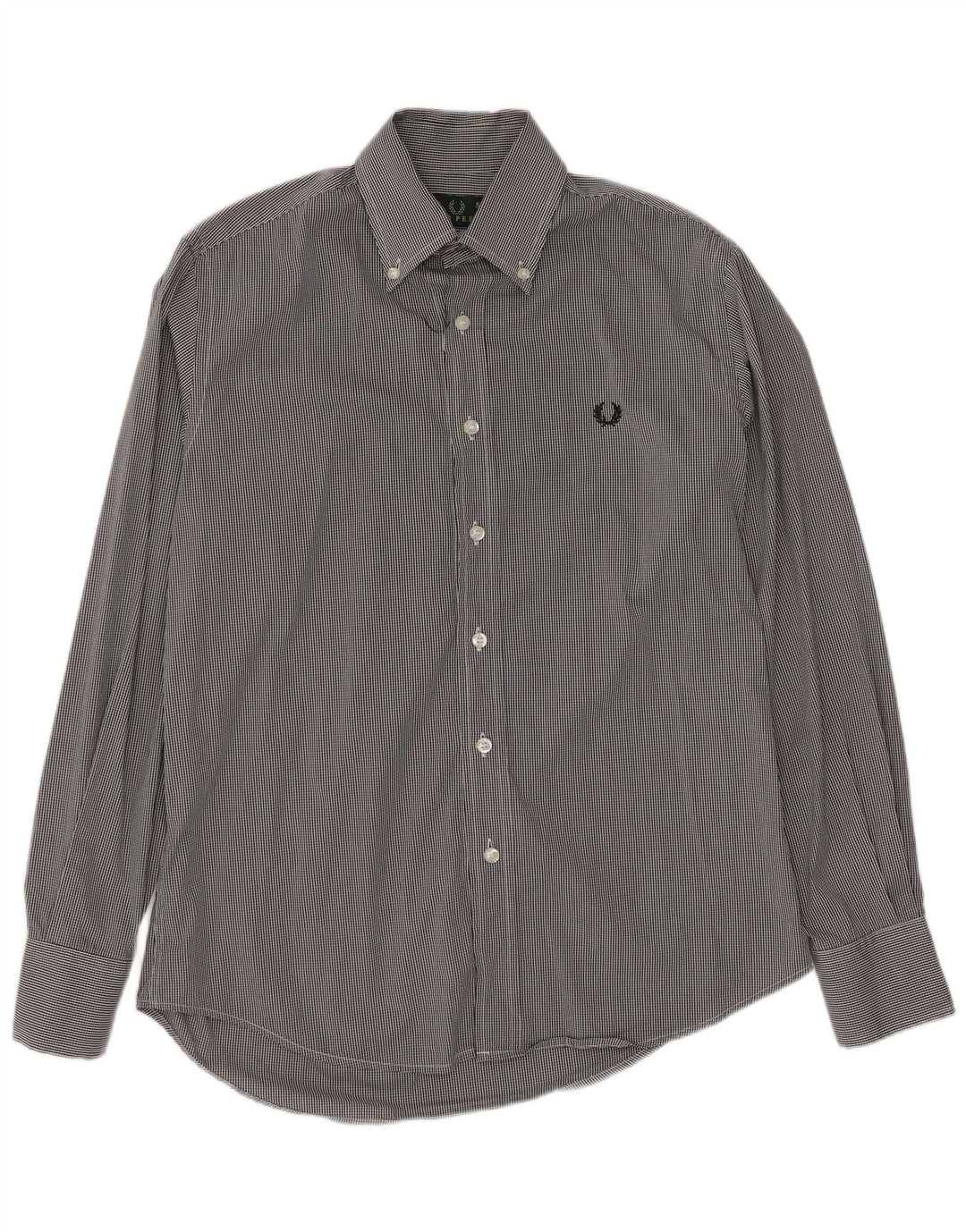 FRED PERRY Herrenhemd Small Black Gingham