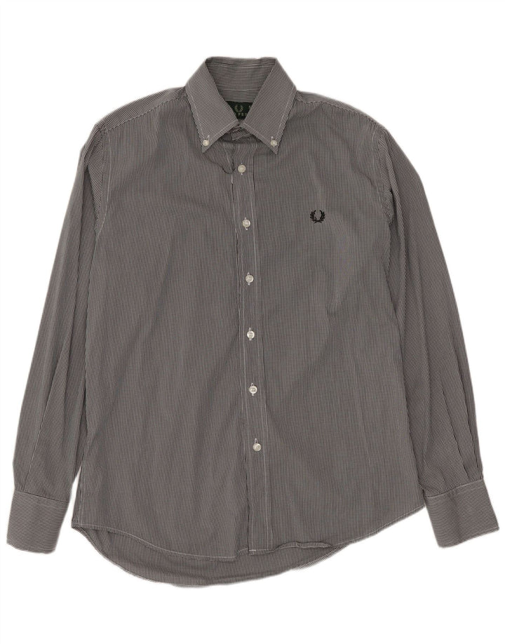 FRED PERRY Herrenhemd Small Black Gingham