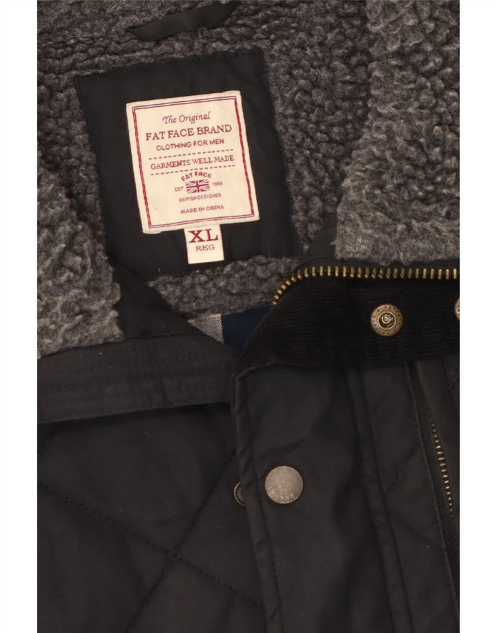 Fat Face Herren Steppweste UK 42 XL Schwarz Polyester