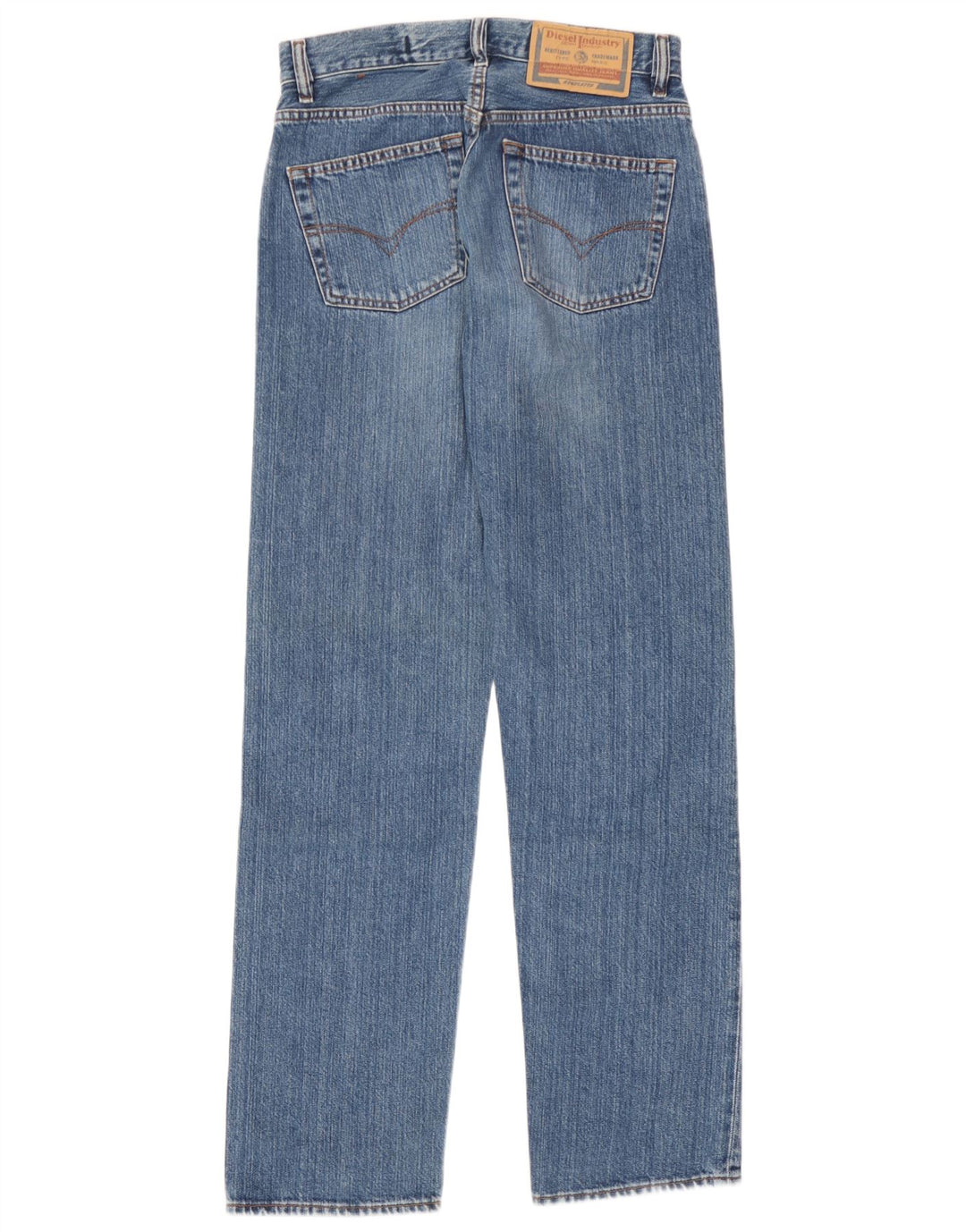Diesel Herren Straight Jeans W28 L31 Blaue Baumwolle