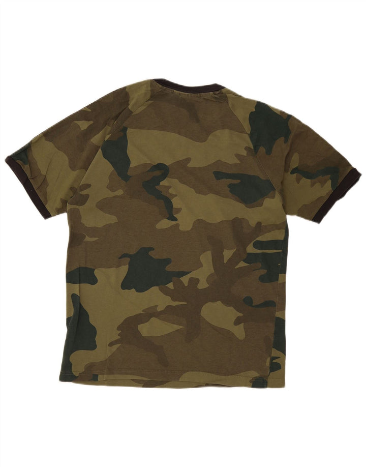 Adidas Herren T-Shirt Top Medium Khaki Camouflage Baumwolle