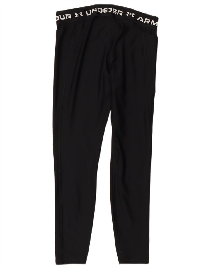 UNDER ARMOUR Damen Graphic Leggings UK 14 Large Schwarz Polyester