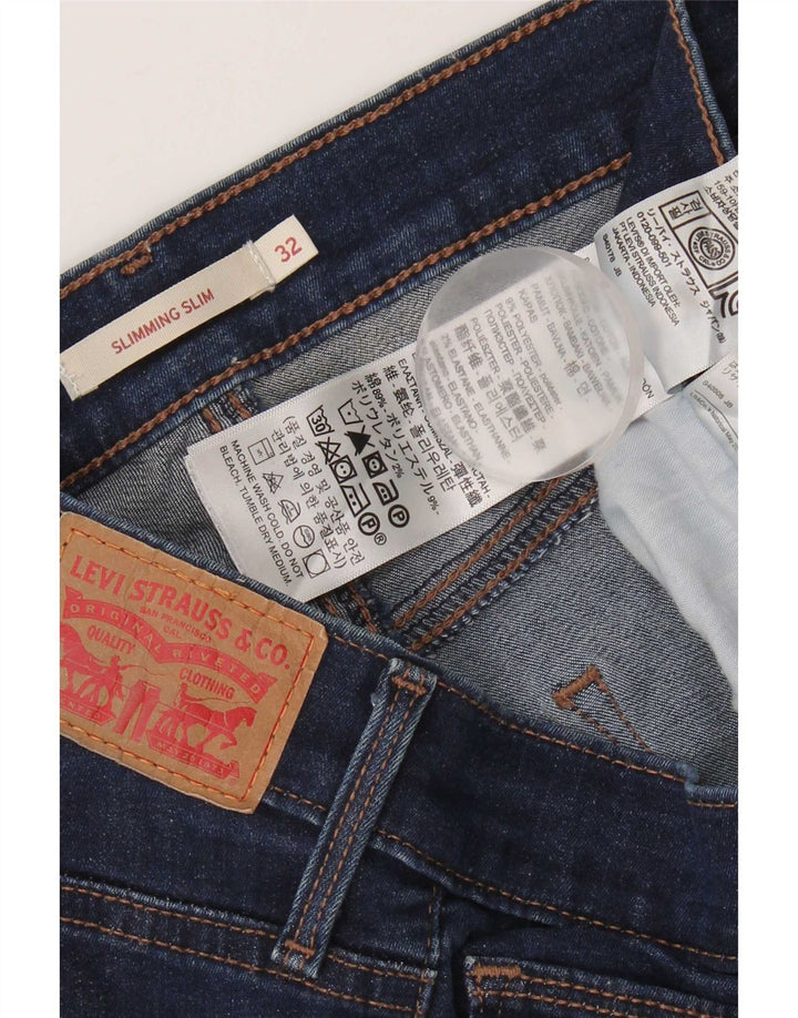 Levi's Slim Fit Jeans für Damen, W32, L34, Marineblau, Baumwolle