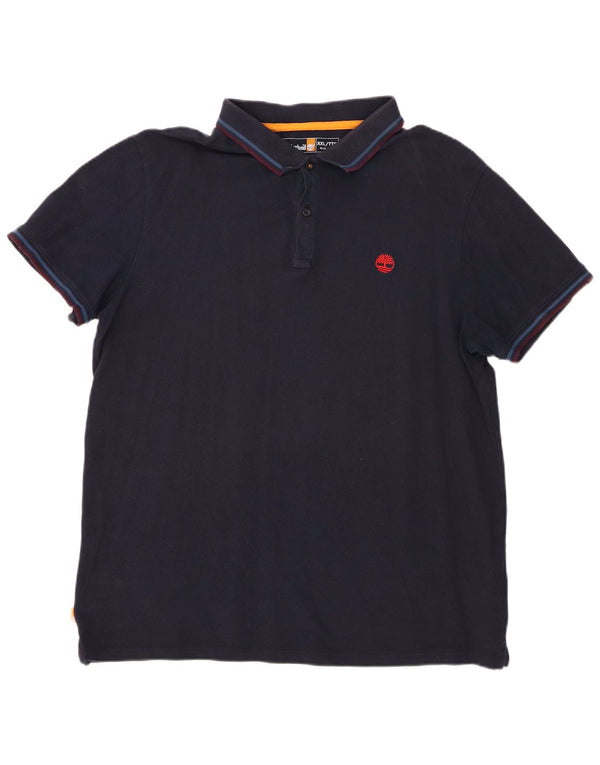 Timberland Herren Slim Fit Poloshirt 2XL Marineblau Baumwolle
