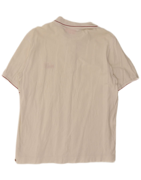 Puma Mens Polo Shirt Medium White Cotton
