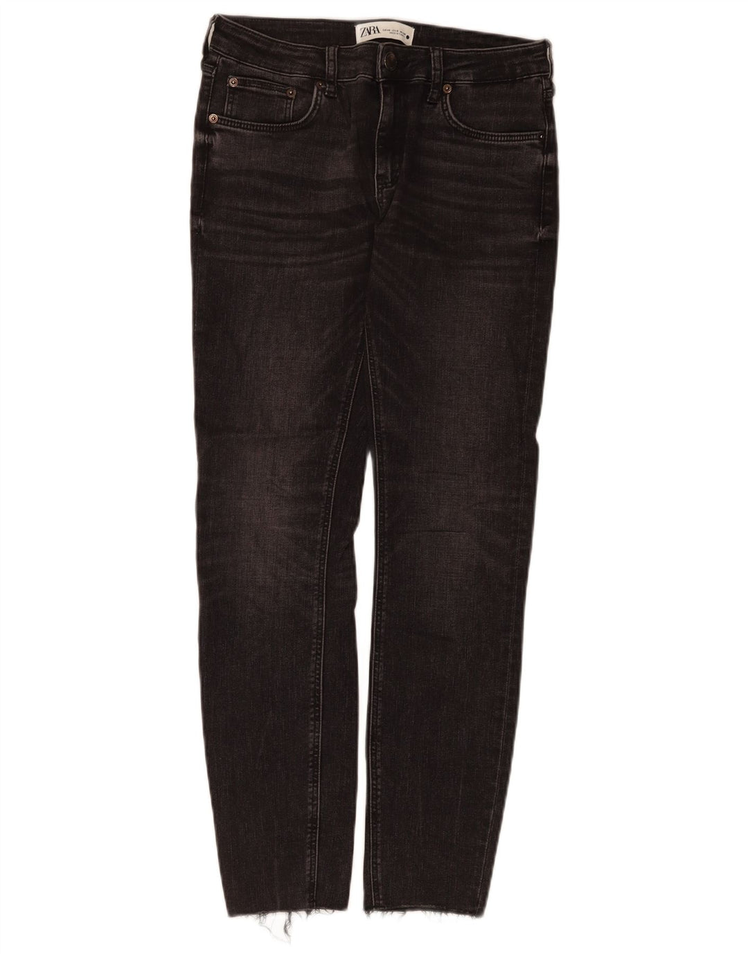 Zara Damen Slim Jeans EU 40 Medium W30 L28 Schwarze Baumwolle
