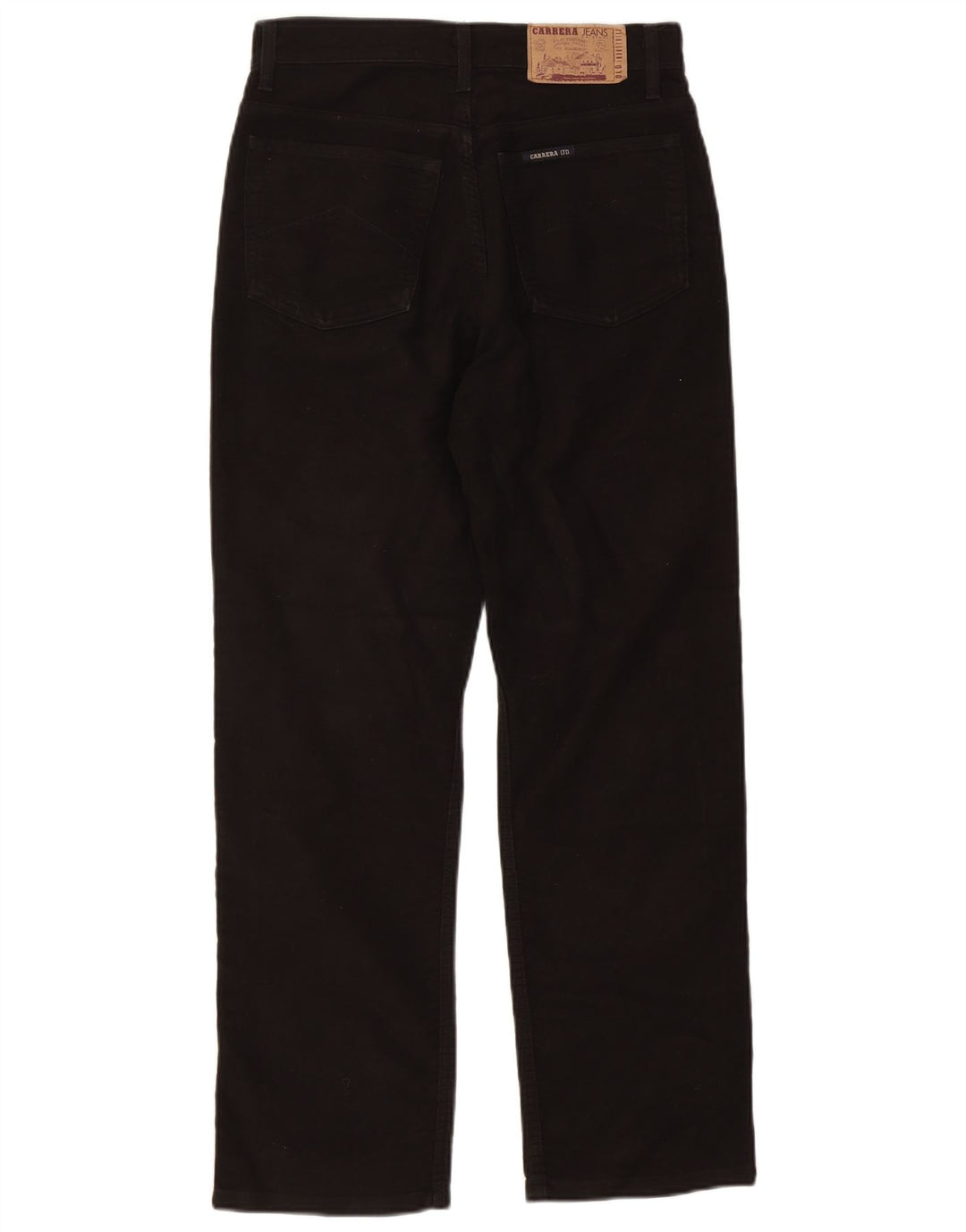 Carrera Herren Straight Jeans IT 46 Small W31 L29 Schwarze Baumwolle