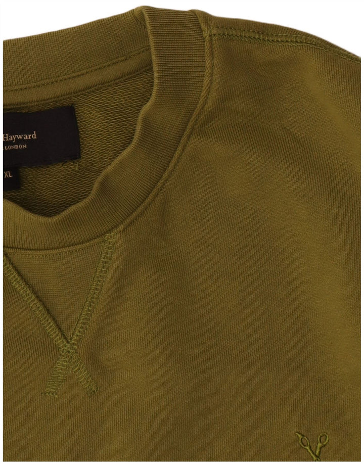 Douglas Hayward Herren Sweatshirt Pullover XL Khaki Baumwolle