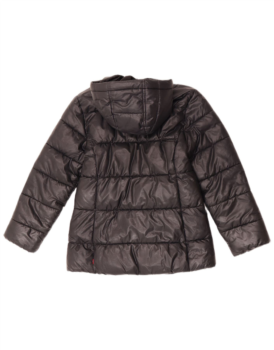 Levi's Mädchen-Jacke mit Kapuze, 9–10 Jahre, schwarzes Polyester