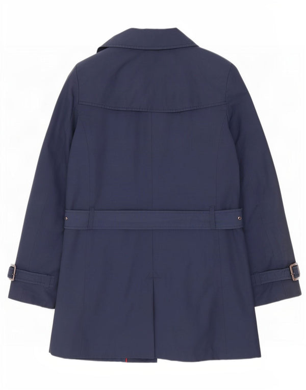 Tommy Hilfiger Damen Trenchcoat UK 14 Große marineblaue Baumwolle