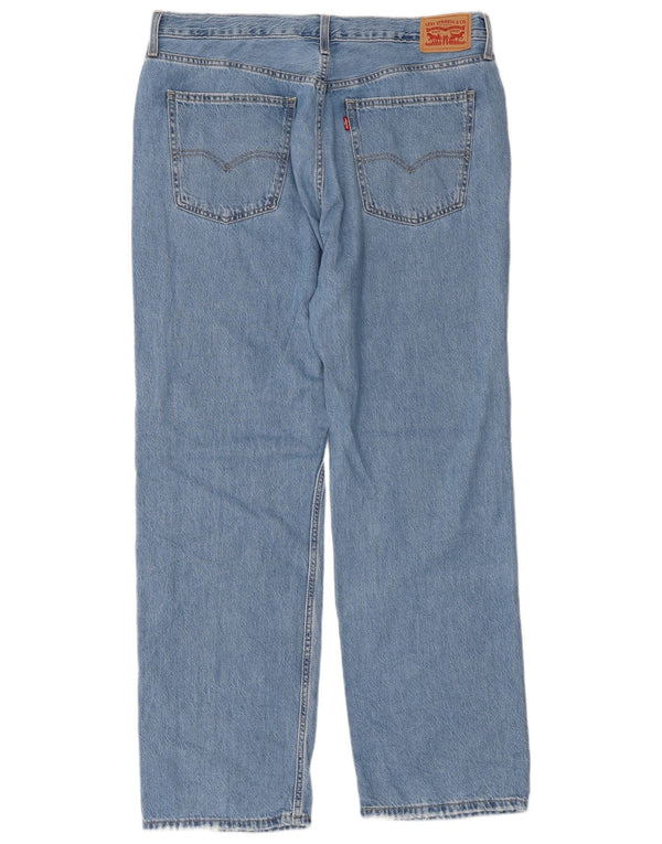 Levi's Damen Low Pro Straight Jeans W32 L31 Blaue Baumwolle