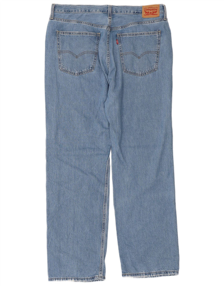 Levi's Damen Low Pro Straight Jeans W32 L31 Blaue Baumwolle