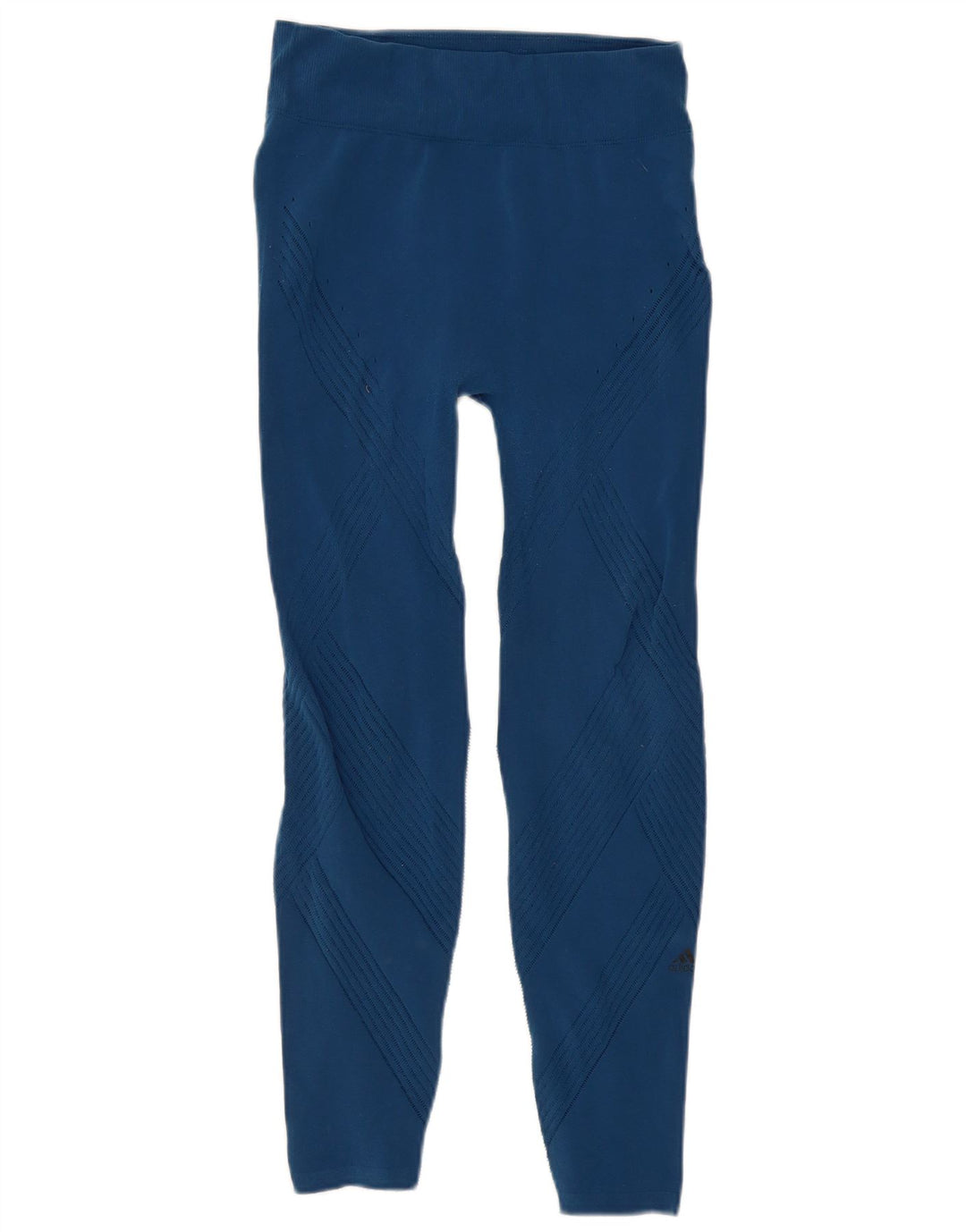 ADIDAS Damen Leggings UK 8 Small Blau