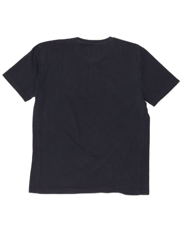 ZARA Herren Slim Fit T-Shirt Top XL Marineblau