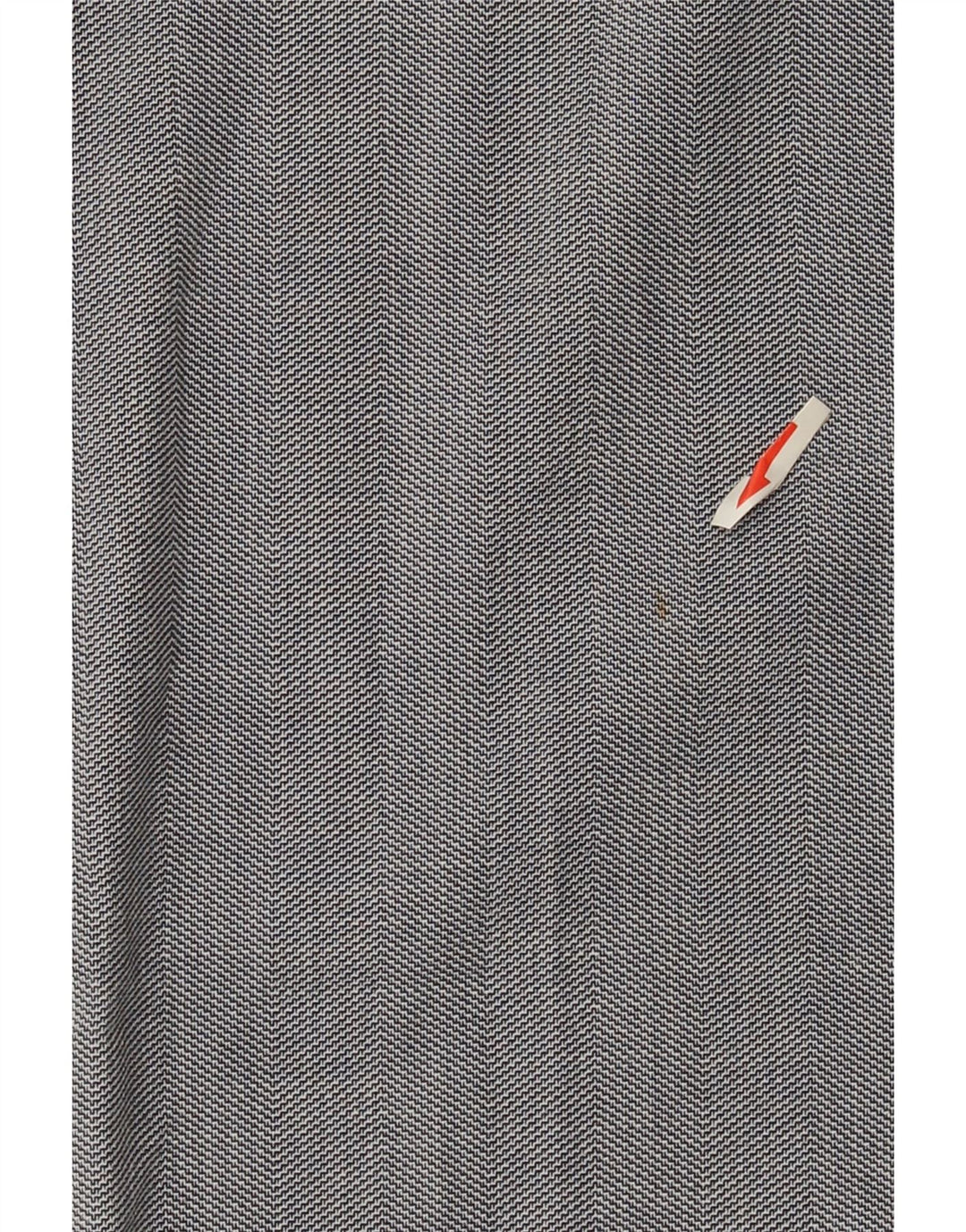 Zara Slim-Anzughose für Damen, EU 40, mittelgroß, W30, L27, graues Chevron-Polyester