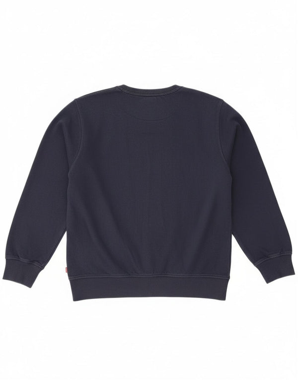 Levi's Mädchen-Sweatshirt mit Grafik, 15–16 Jahre, marineblaue Baumwolle