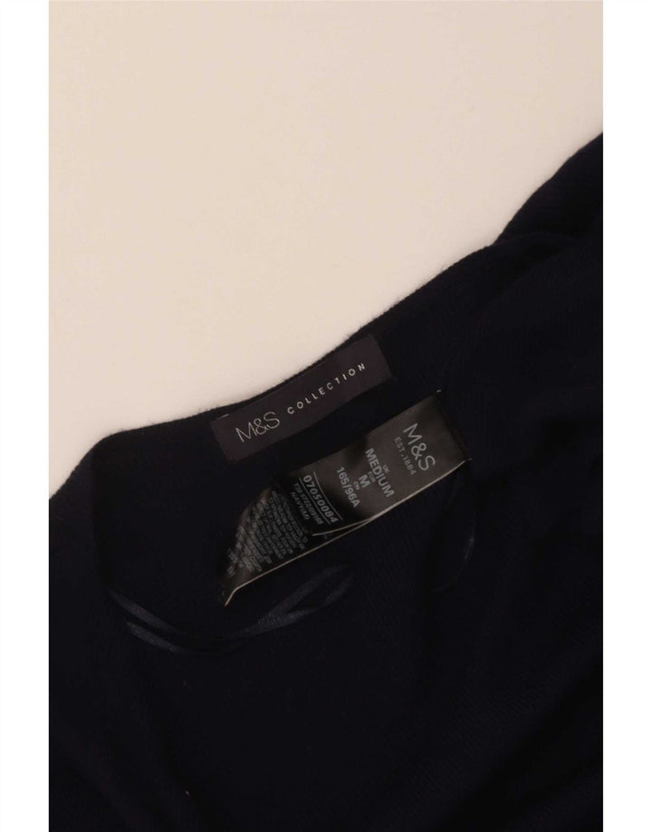 Marks & Spencer Damen Longline-Cardigan-Pullover UK 14 Medium Navy Blue