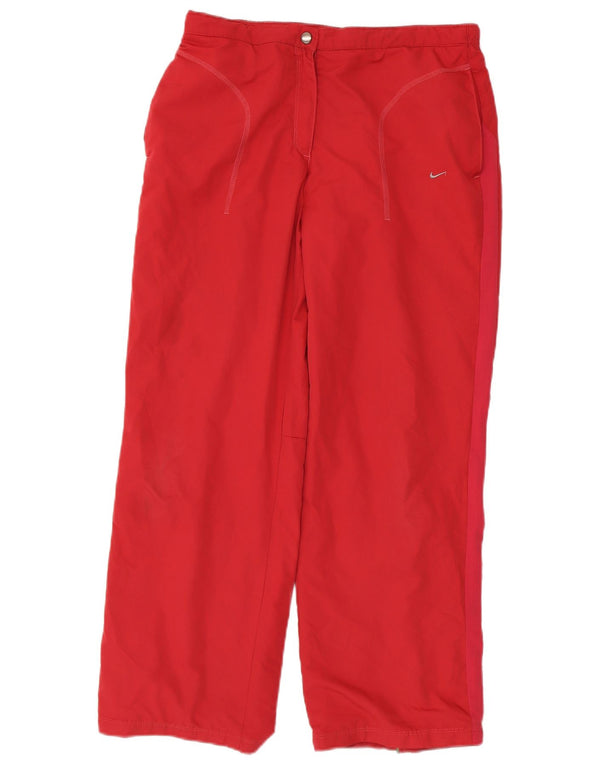Nike Damen-Trainingshose, winddicht, UK 12, Mittelrot, Polyester