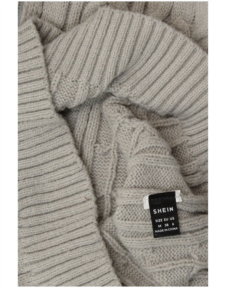 Shein Damen Pulloverkleid UK 14 Mittelgrau