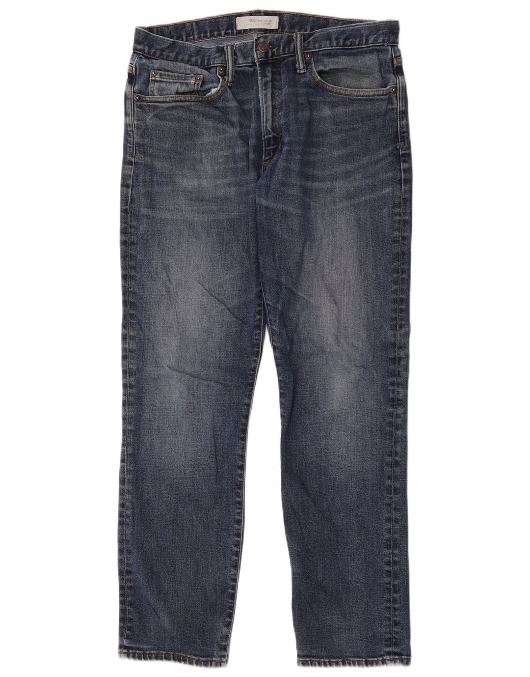 Gap Damen Slim Jeans W32 L30 Blaue Baumwolle