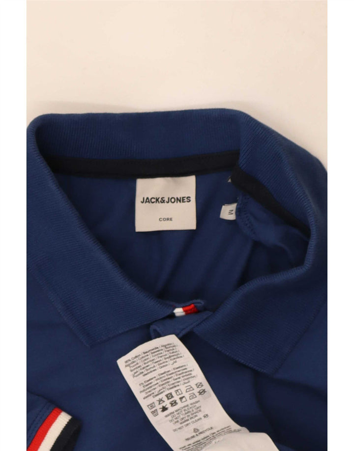 Jack & Jones Herren-Poloshirt aus mittelblauer Baumwolle