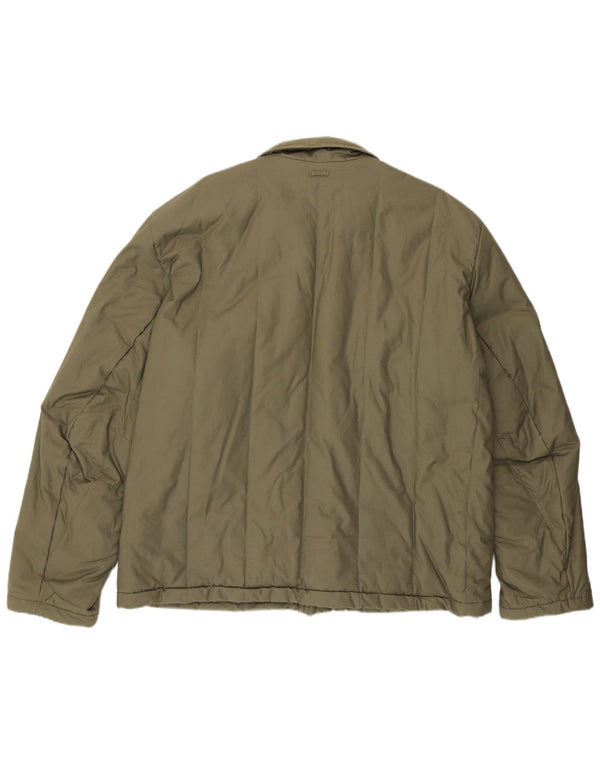 Napapijri Herren Wattierte Jacke UK 44 2XL Khaki Baumwolle