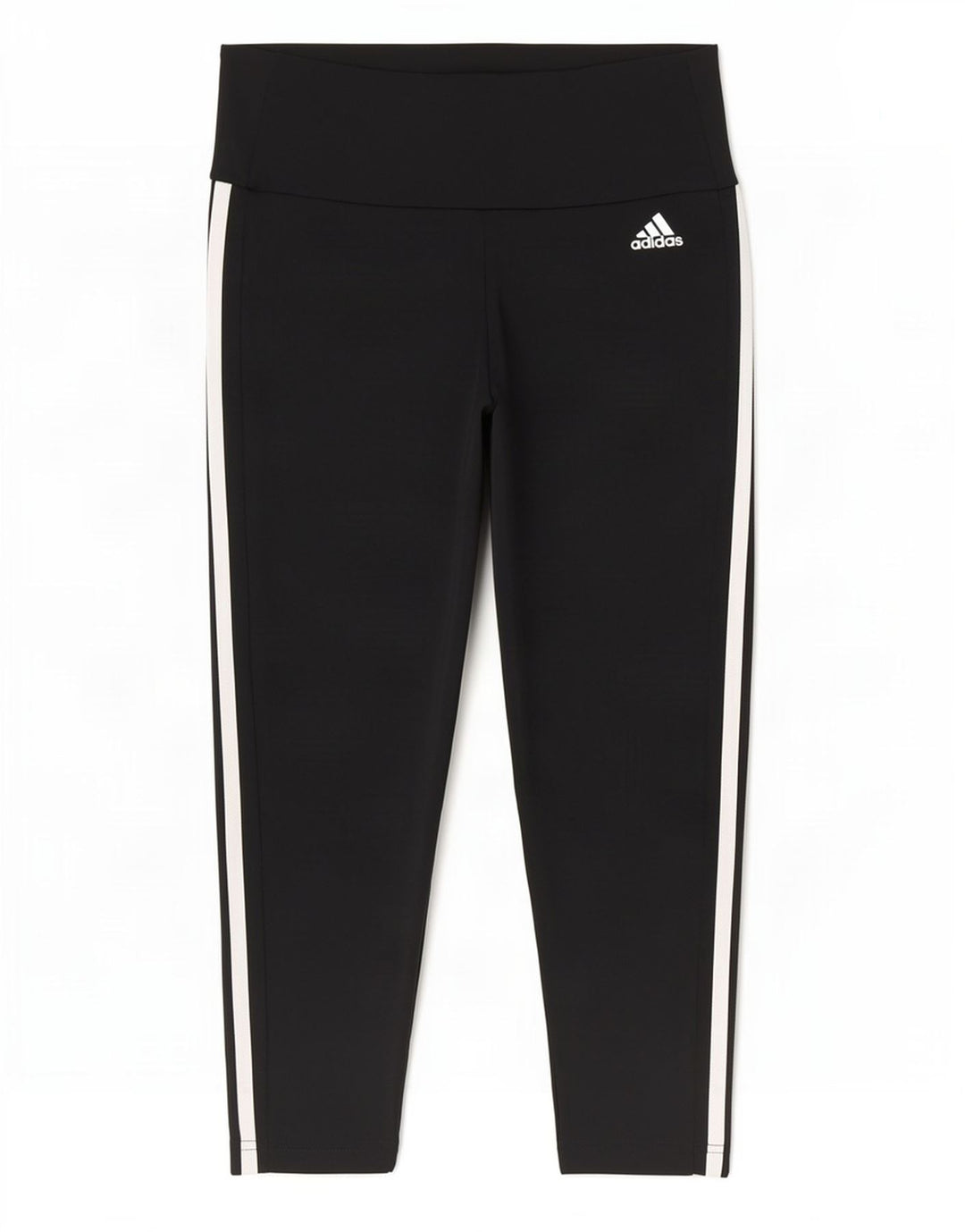 Adidas Damen Aeroready Capri Leggings UK 8/10 Small Schwarz Polyester
