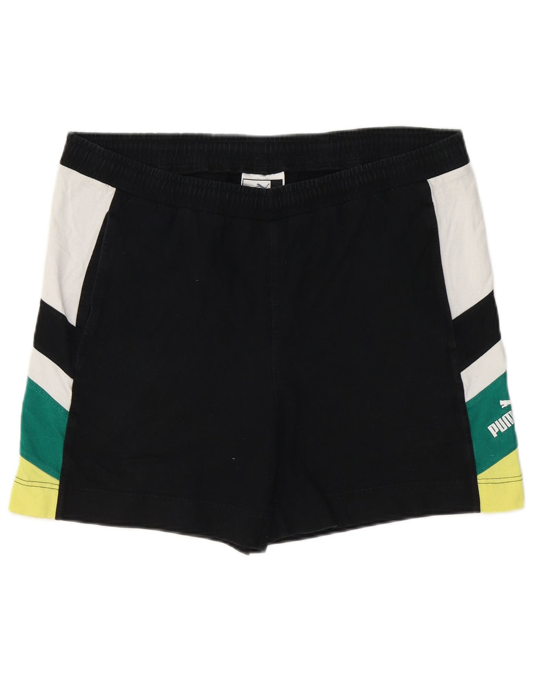 PUMA Herren-Sportshorts, groß, Schwarz, Farbblock