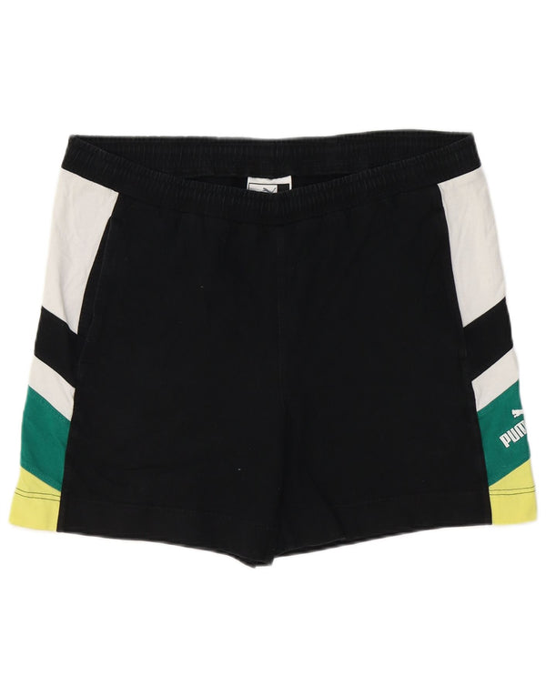 PUMA Herren-Sportshorts, groß, Schwarz, Farbblock