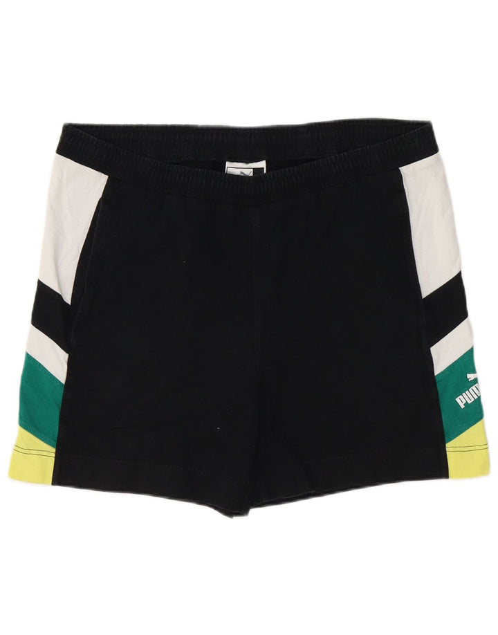 PUMA Herren-Sportshorts, groß, Schwarz, Farbblock