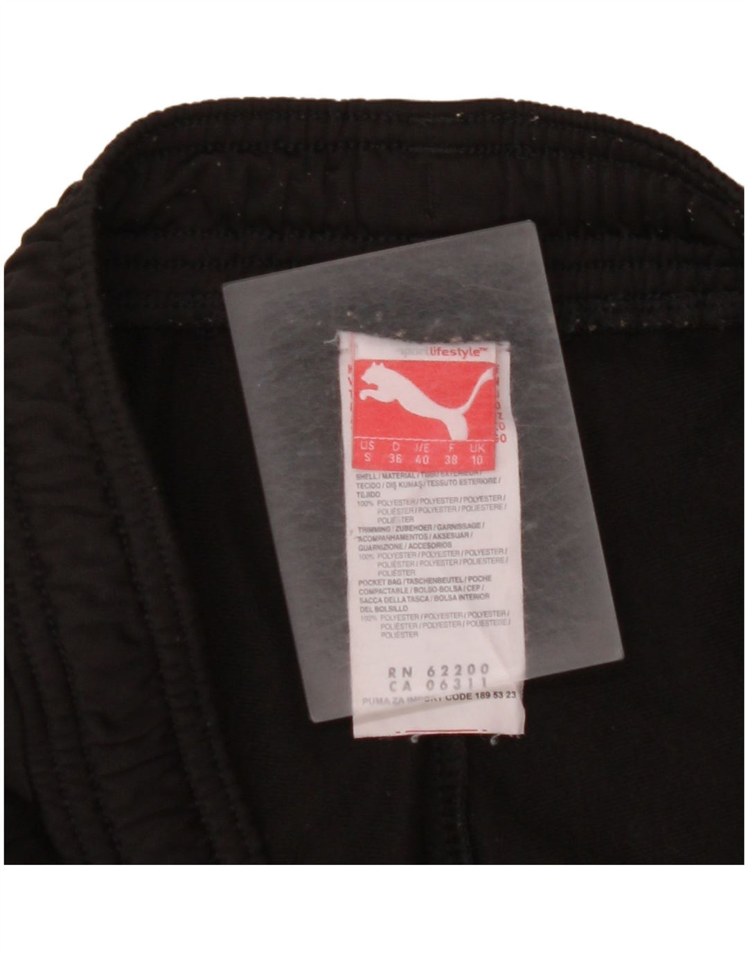 PUMA Damen Trainingshose UK 10 Small Schwarz Polyester