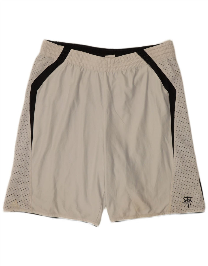 Adidas Herren Sportshorts Mittelweißes Colourblock-Polyester