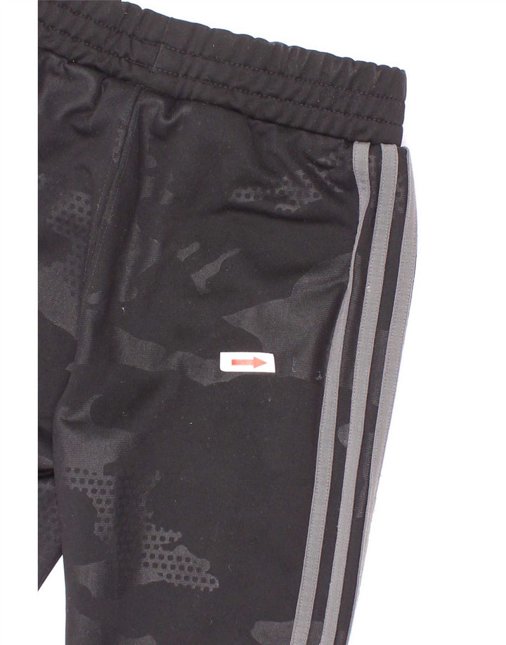 Adidas Jungen-Trainingshose, Jogginghose, 2–3 Jahre, schwarzes Camouflage-Polyester