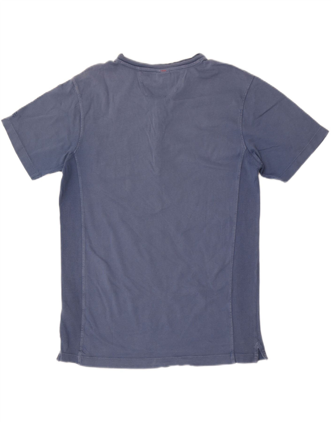 Lerros Herren-T-Shirt-Oberteil aus mittelblauer Baumwolle