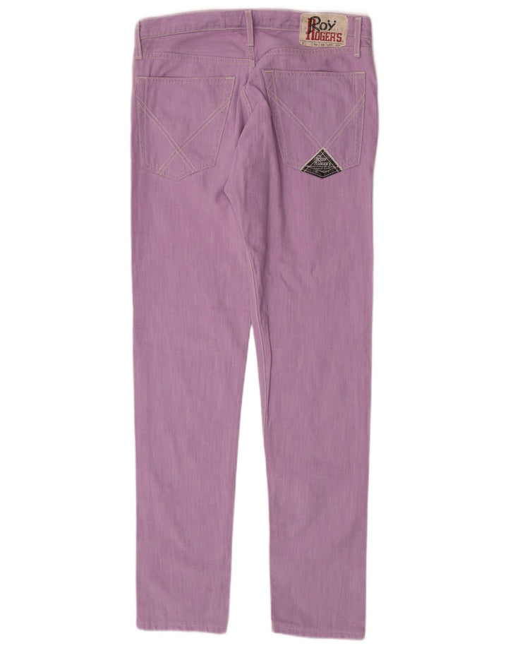 Roy Rogers Damen Slim Jeans W33 L32 Lila Baumwolle