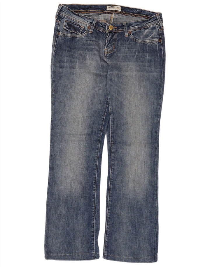 Lee Damen Coral Bootcut Jeans W28 L27 Blaue Baumwolle