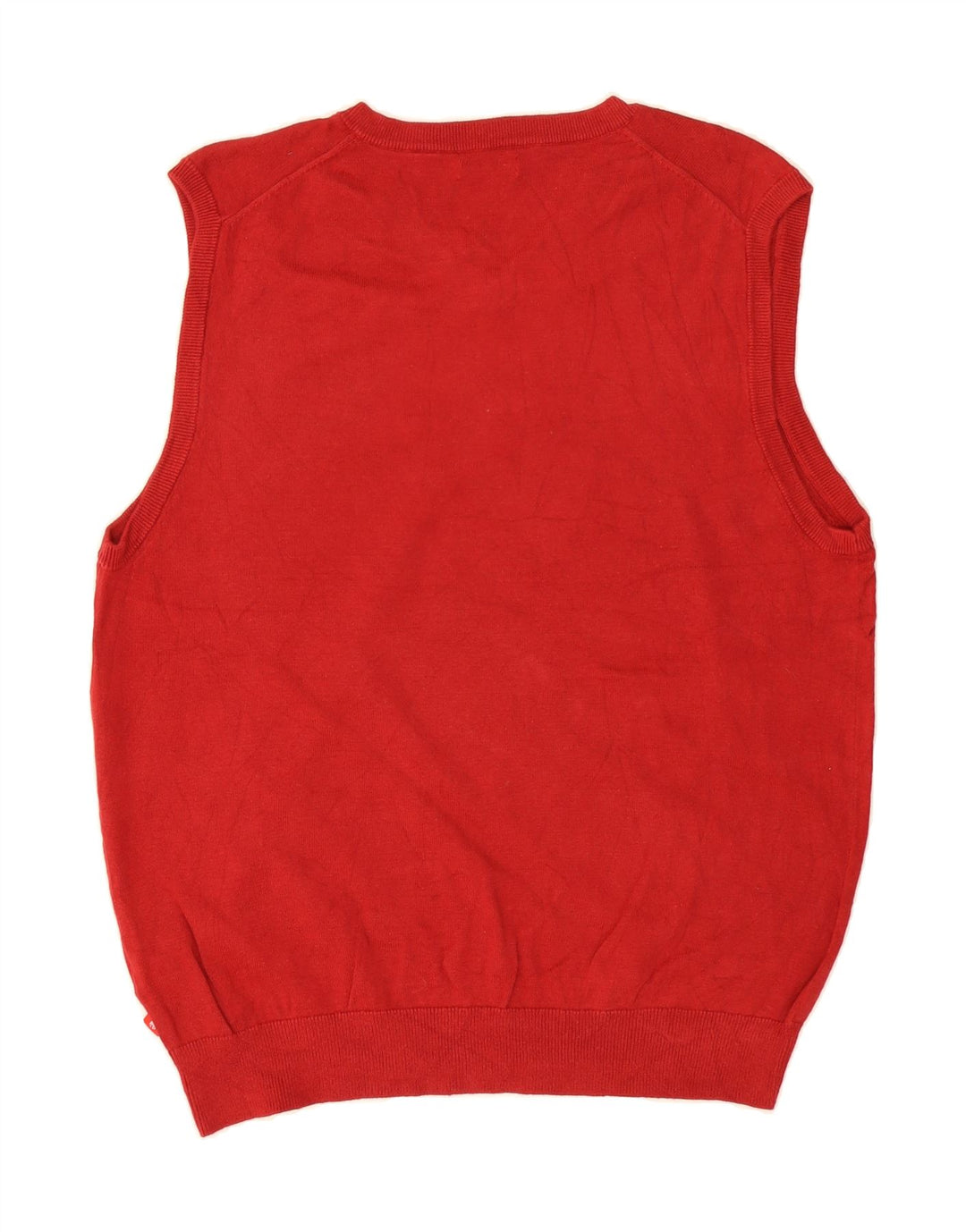 IZOD Mens Vest Tank Top Medium Red Cotton Vintage Izod and Second-Hand Izod from Messina Hembry 
