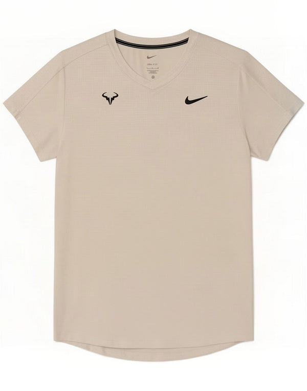 Nike Herren Rafa Nadal Academy Graphic T-Shirt Top Large White Sports