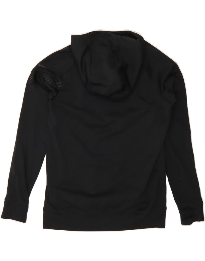 NIKE Boys Dri Fit Hoodie Jumper 10-11 Years Medium Black Polyester Vintage Nike and Second-Hand Nike from Messina Hembry 