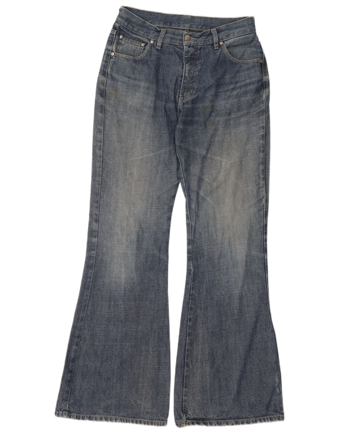 Gang Damen Schlagjeans W31 L33 Blaue Baumwolle