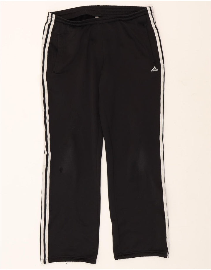 Adidas Damen-Trainingshose UK 12/14 Mittelschwarzes Polyester