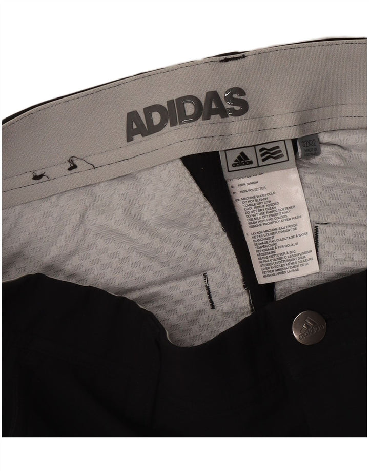 Adidas Herren Slim Chino Hose W32 L32 Schwarz Polyester