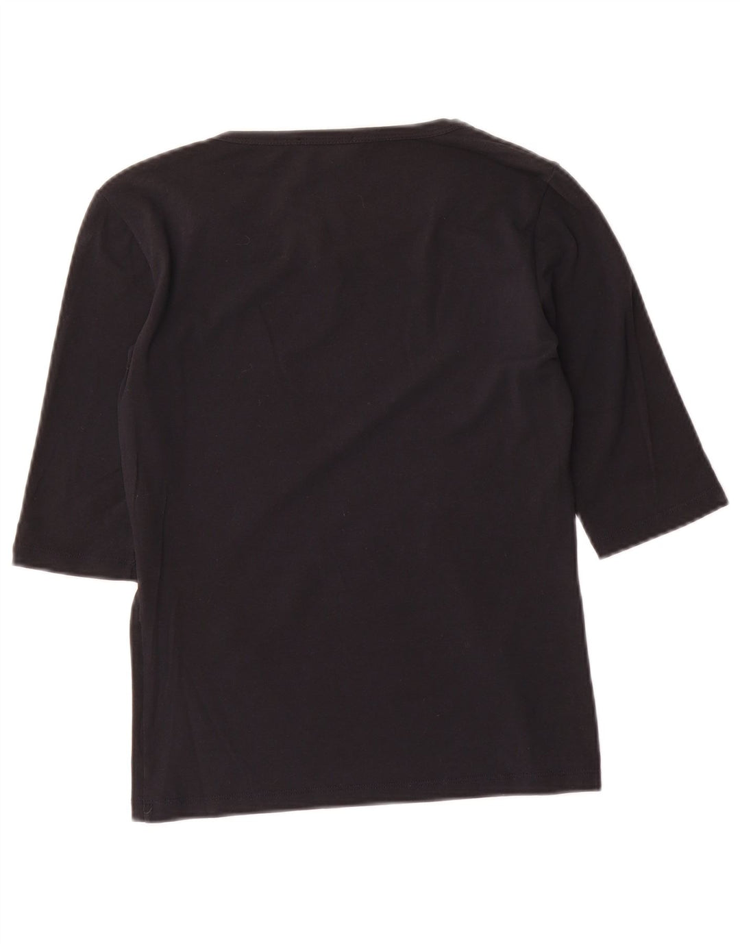 Max Mara Damen Top 3/4 Ärmel UK 8 Small Schwarz