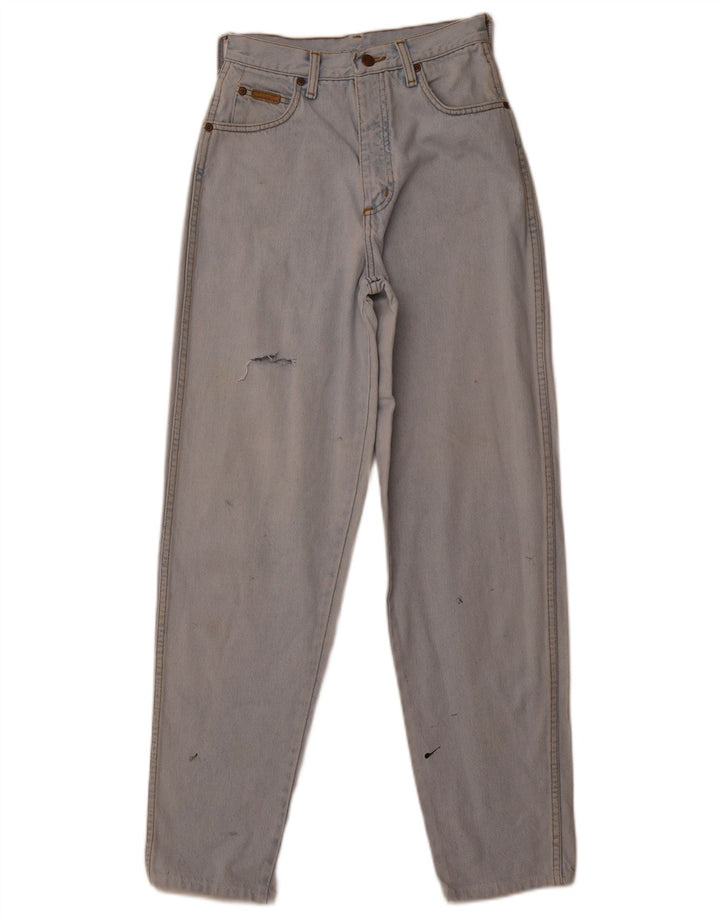 Wrangler Damen High Waist Tapered Jeans W24 L30 Blau