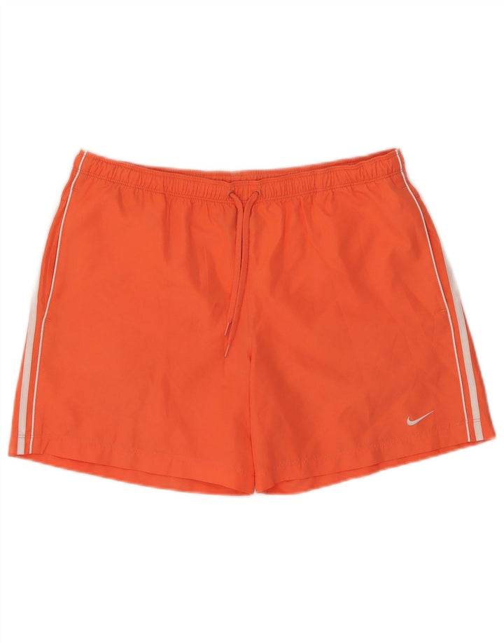 NIKE Damen Sportshorts UK 10/12 Medium Orange